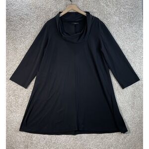 BRYN WALKER Tunic Dress Womens XS Henrietta Stretch Pocket Cowl Neck Long Sleeve